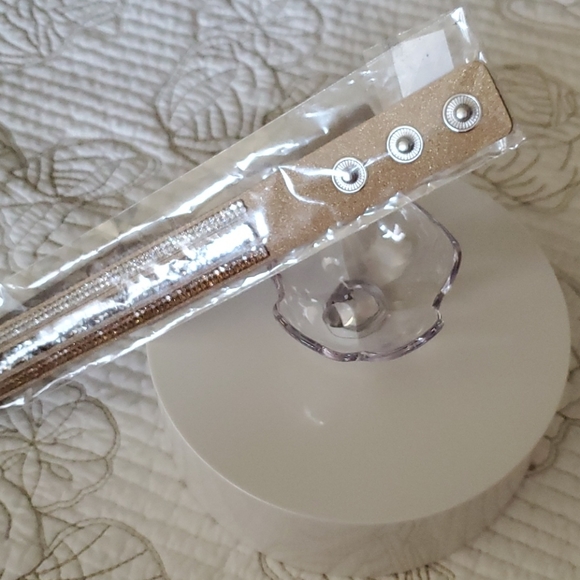 Champagne Wrap/Snap Swarovski Elements Bracelets - Picture 4 of 4